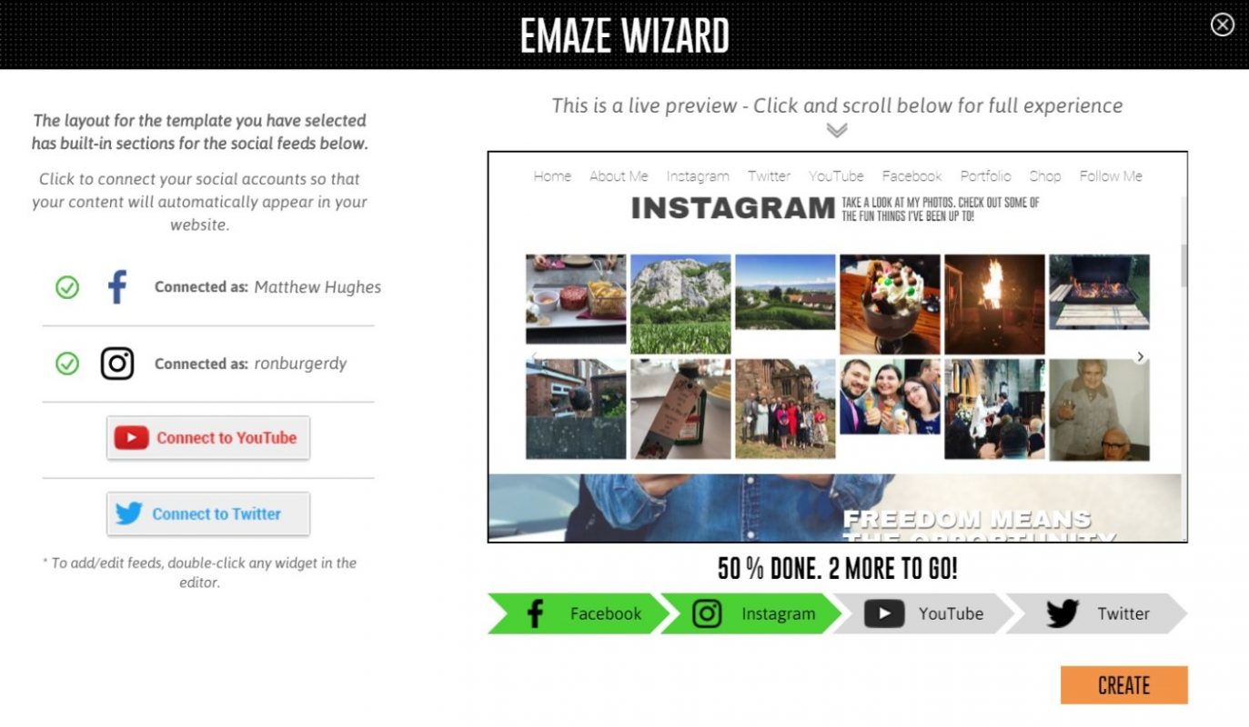 EmazeWizard-combine-social-media-accounts